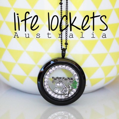 Black Screw Top Locket 